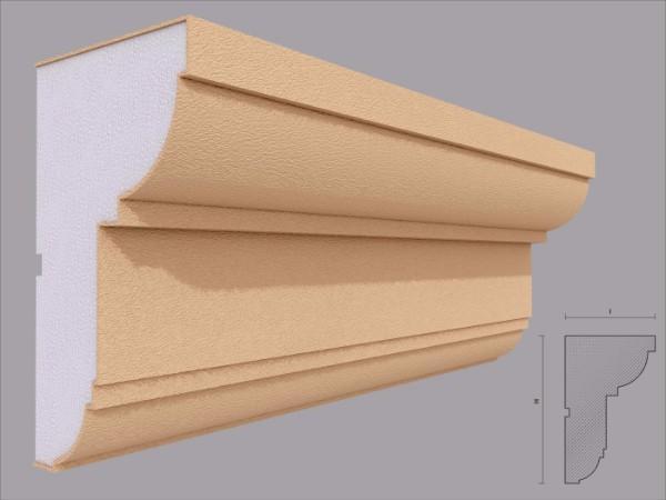 Cornisa decorativa fatada FP409 180x106mm lungime 2m [2]
